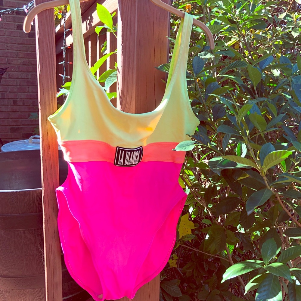 Vintage LA BLANCA one-piece bathing suit